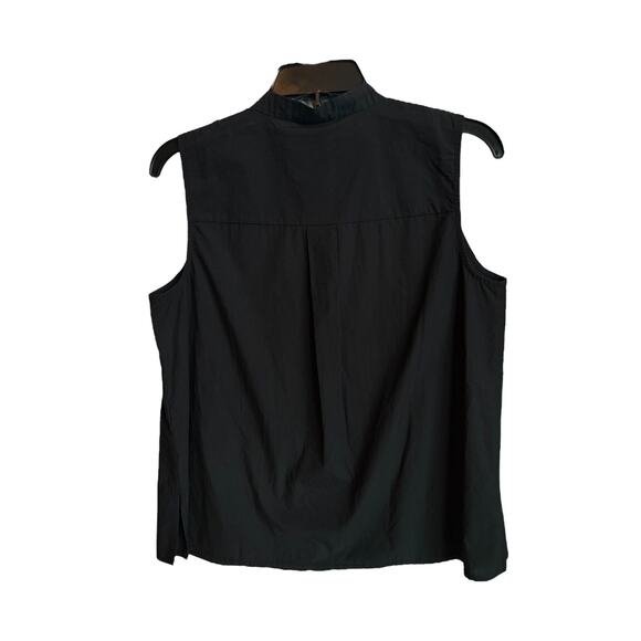 Eileen Fisher NWT Washed Organic Cotton Poplin Sleeveless Shirt - Picture 4 of 4